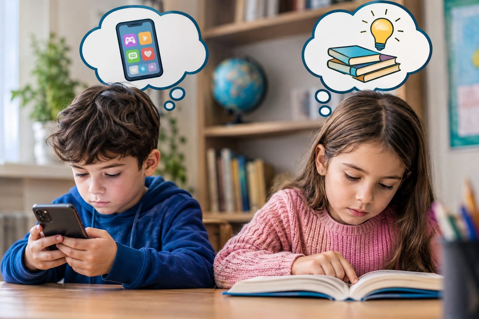 دراسة: امتلاك الأطفال للهواتف في سن مبكرة قد يرتبط بتراجع مهارات القراءة