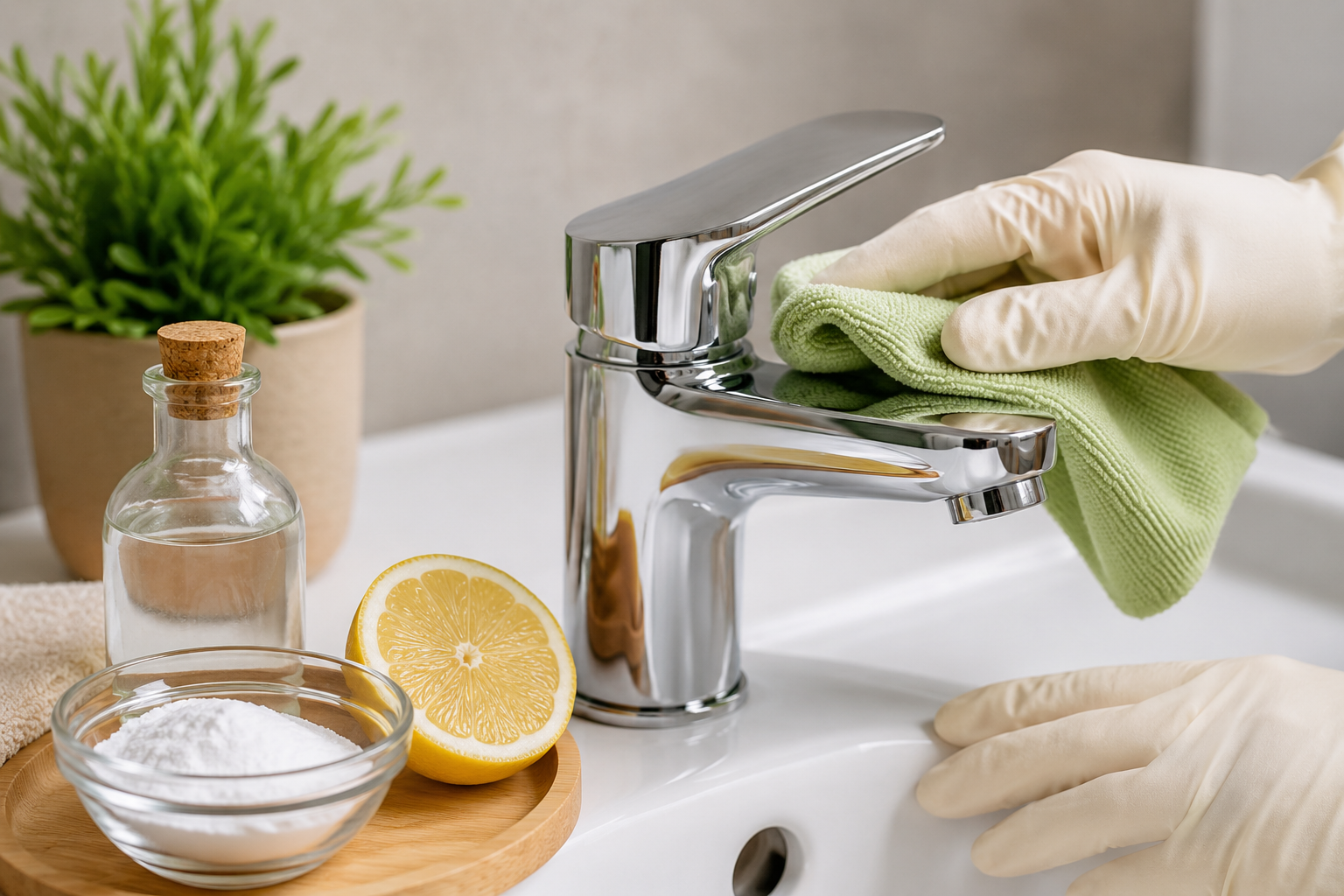 طرق طبيعية وسهلة لتلميع حنفيات الحمام وإعادة لمعانها