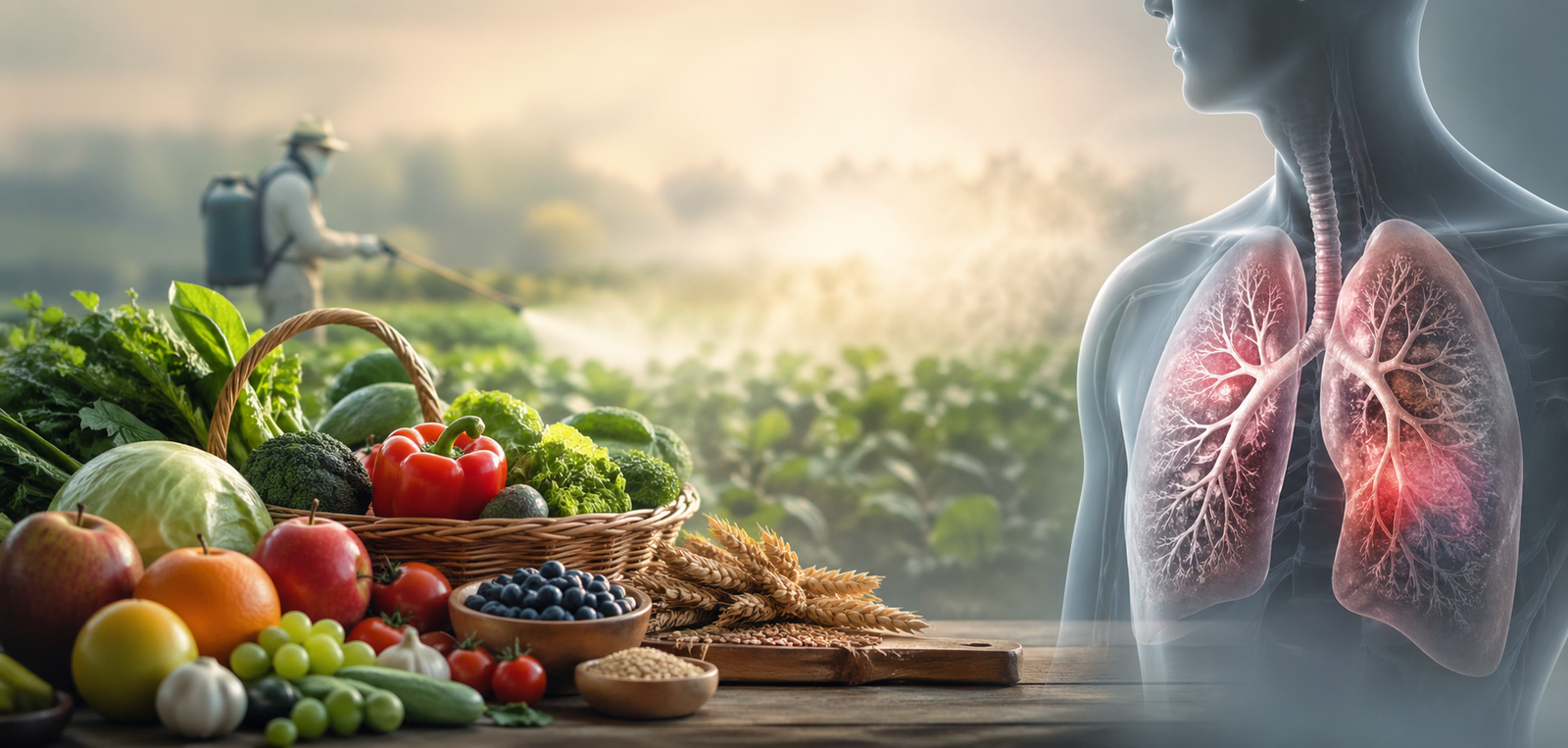 هل يمكن أن تتحول الأطعمة الصحية إلى خطر خفي؟ قراءة علمية في علاقة المبيدات بسرطان الرئة
