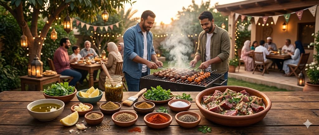 تتبيلة مشاوي العيد:أسرار النكهة التي تجعل اللحم طرياً وغنياً بالعصارة